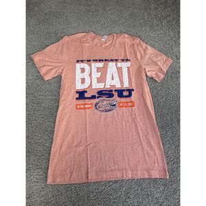 Florida Gators Shirt Mens M Pink NCAA Football Bella+Canvas Nicaragua Graphic